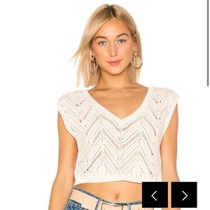 NWT TULAROSA Cream Jones Sleeveless Top (Sz S)